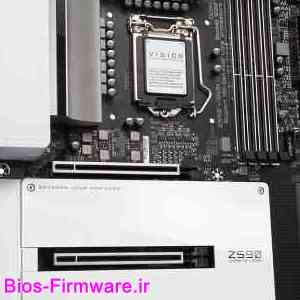 دانلود فایل آپدیت بایوس ، فریمور مادربرد گیگابایت Gigabyte Z590 VISION D rev.1.0 Bios firmware